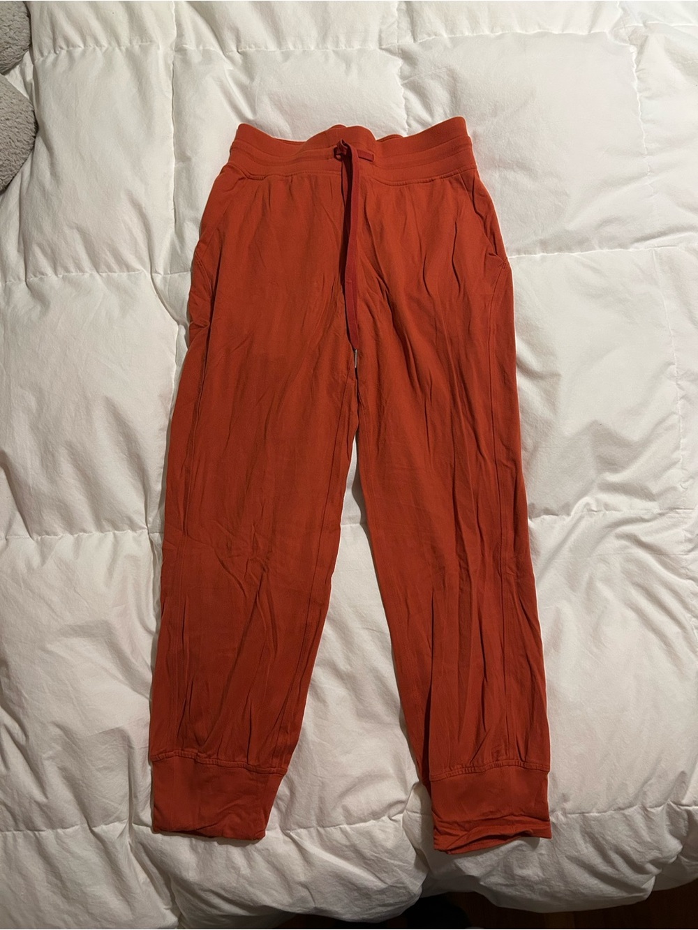lululemon athletica Rust Orange High-Waist Sweatpants